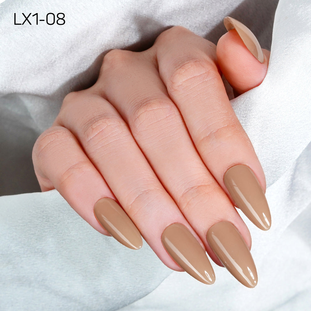 LAVIS LX1 - 08  - Gel Polish 0.5 oz - Coffee & Caramel Collection