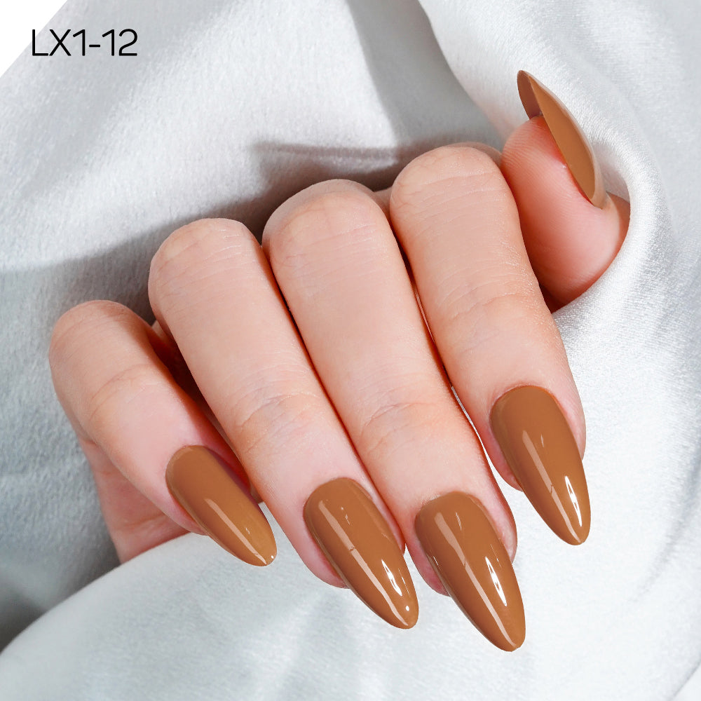 LAVIS LX1 - 12  - Gel Polish 0.5 oz - Coffee & Caramel Collection