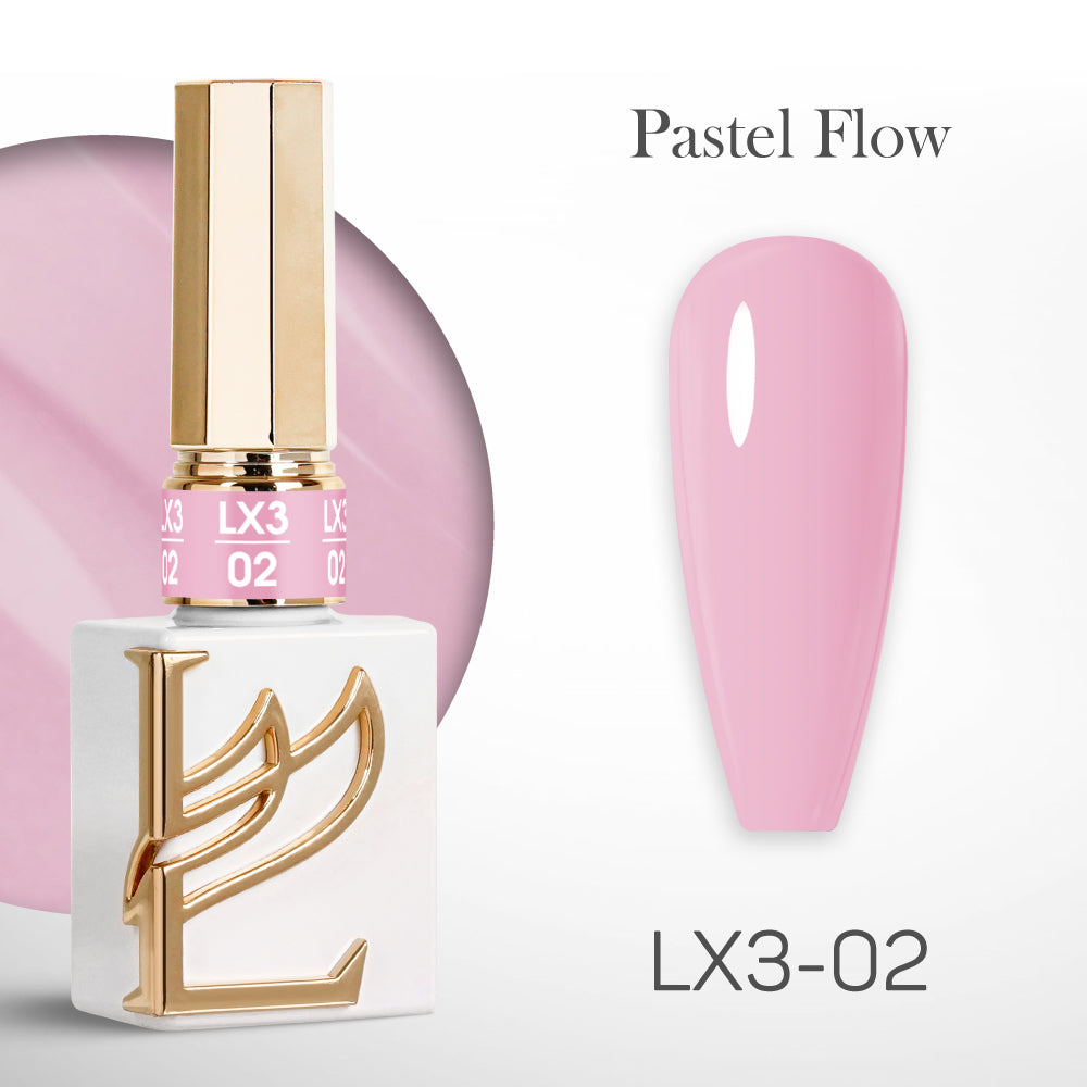 LAVIS LX3 - 02 - Gel Polish 0.5 oz - Pastel Flow Collection