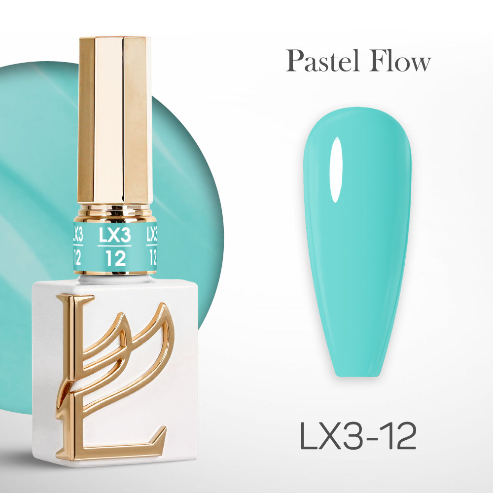 LAVIS LX3 - 12 - Gel Polish 0.5 oz - Pastel Flow Collection