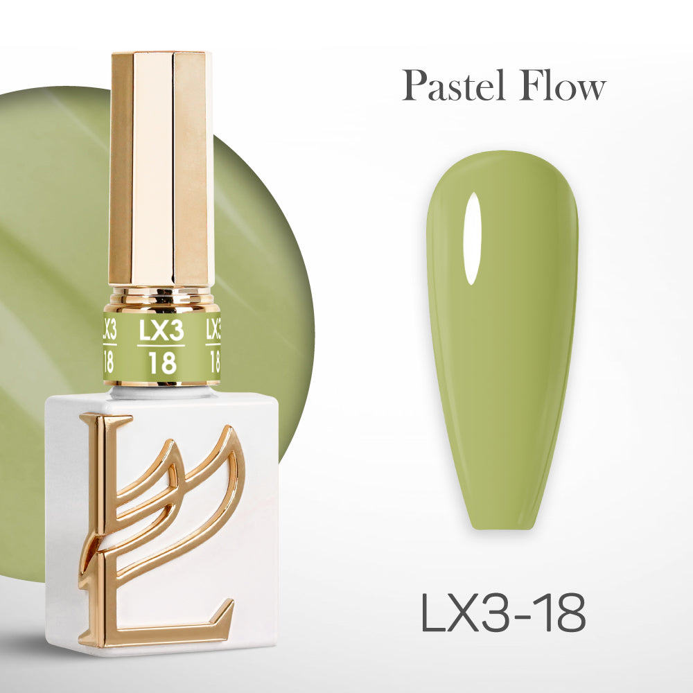 LAVIS LX3 - 18 - Gel Polish 0.5 oz - Pastel Flow Collection