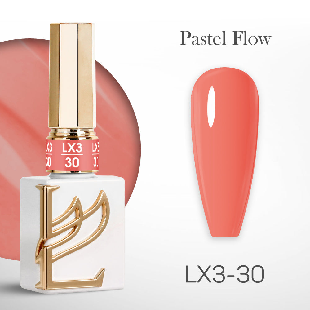 LAVIS LX3 - Set 36 Colors - Gel Polish 0.5 oz - Pastel Flow Collection