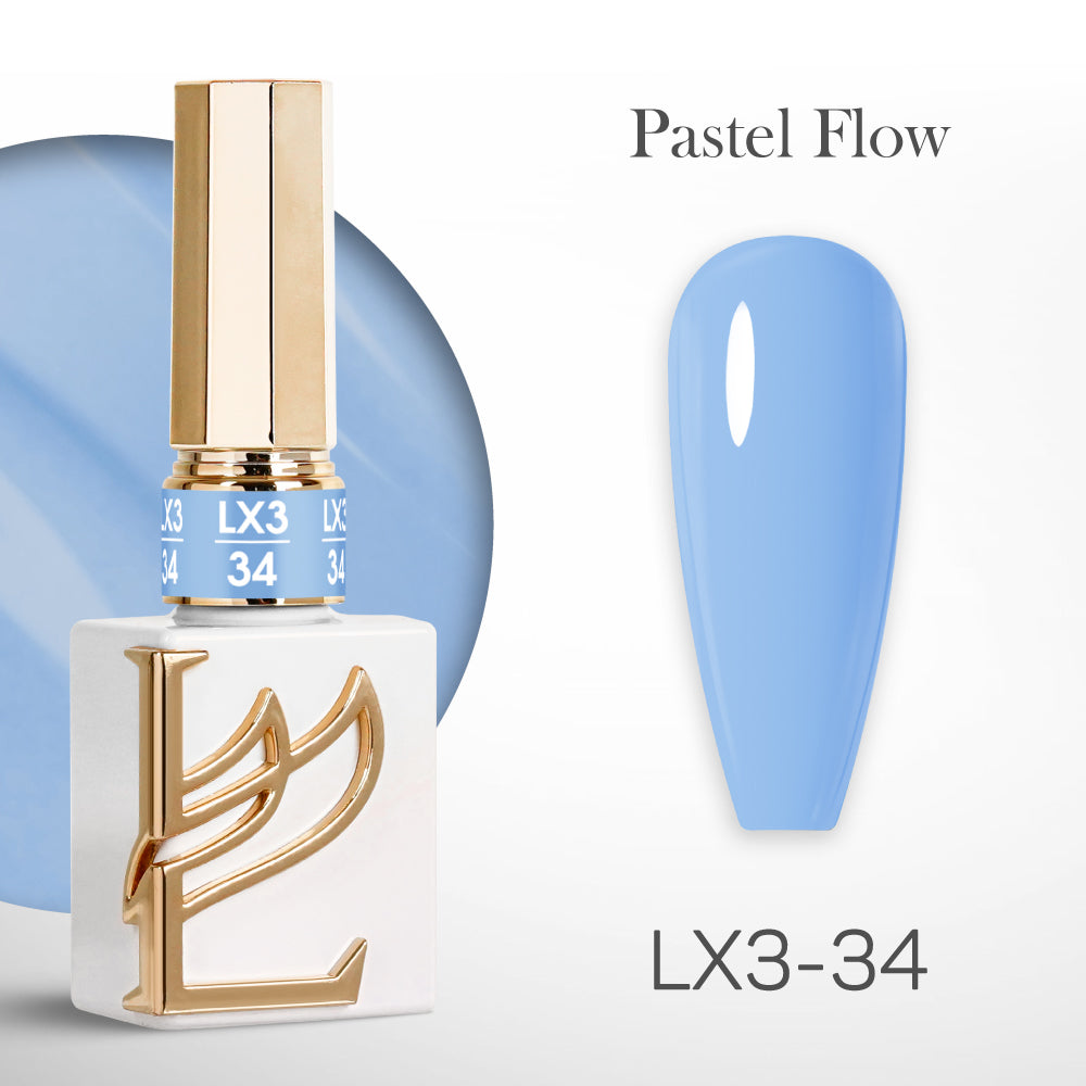 LAVIS LX3 - 34 - Gel Polish 0.5 oz - Pastel Flow Collection