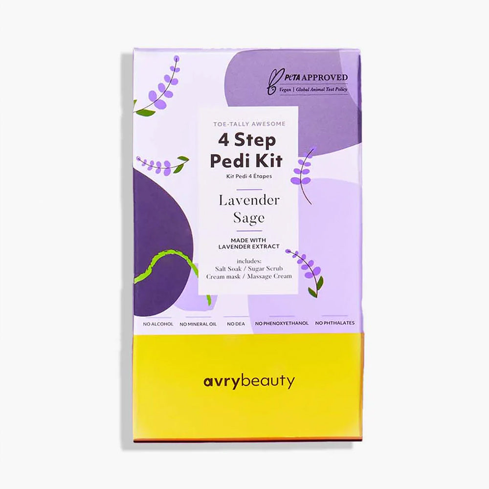 AVRY BEAUTY - 4 Steps Pedicure Kit - Lavender