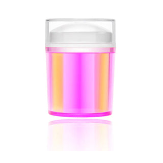 Nail Sponge with Stamp Nail Jelly Scrapper - Aurora Pink