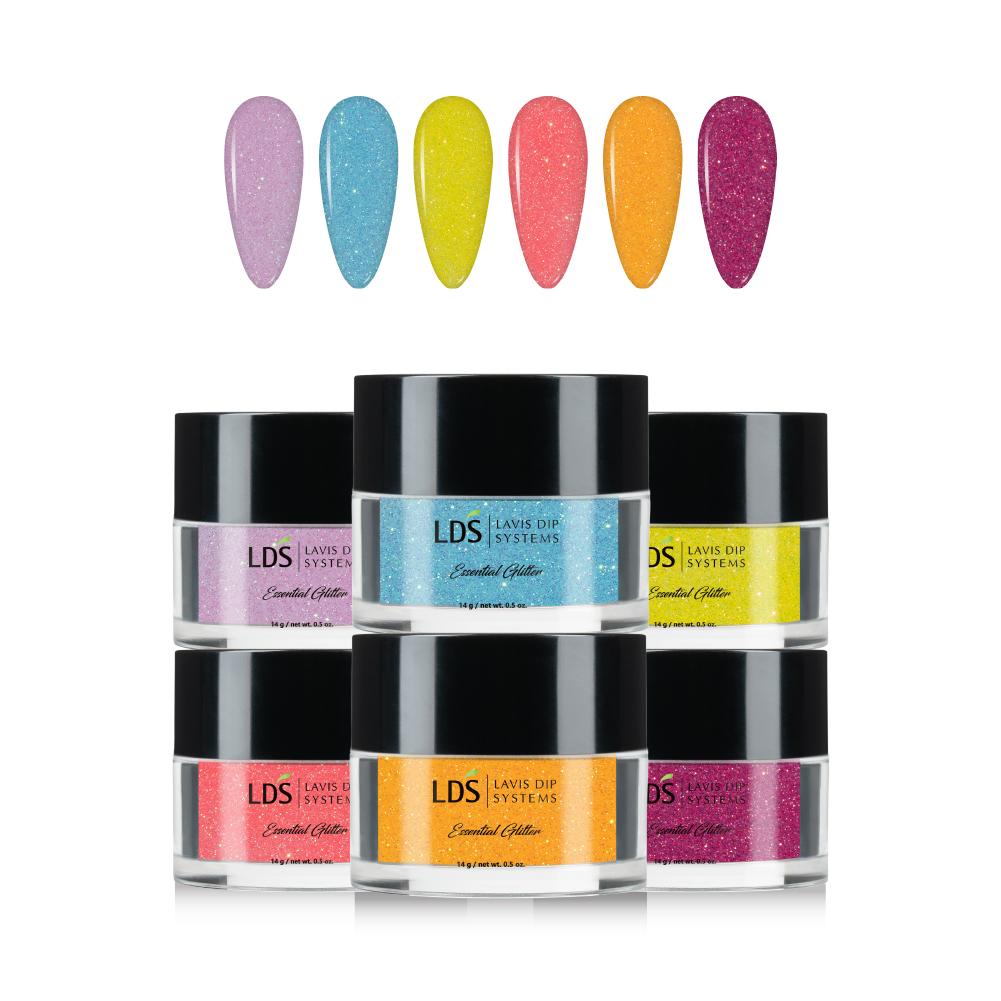 LDS Sugar Glitter Nail Art (6 colors) : DSG01-DSG06 - 0.5 oz