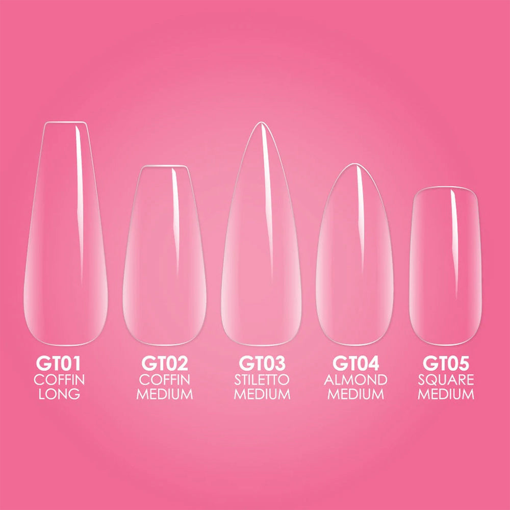  Kiara Sky Gelly Tip - Long Coffin by Kiara Sky sold by DTK Nail Supply