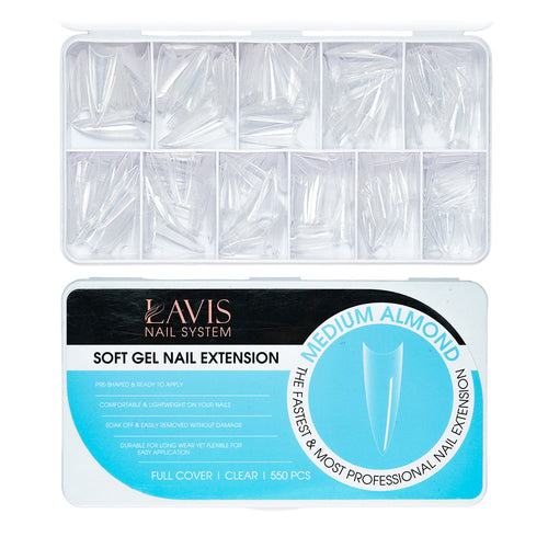  LAVIS - Medium Almond by LAVIS NAILS sold by DTK Nail Supply