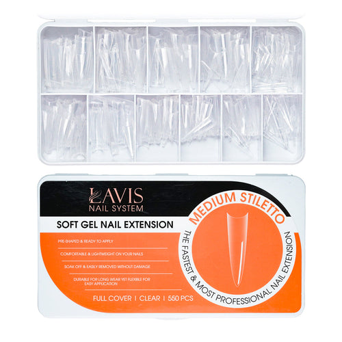  LAVIS - Medium Stiletto by LAVIS NAILS sold by DTK Nail Supply