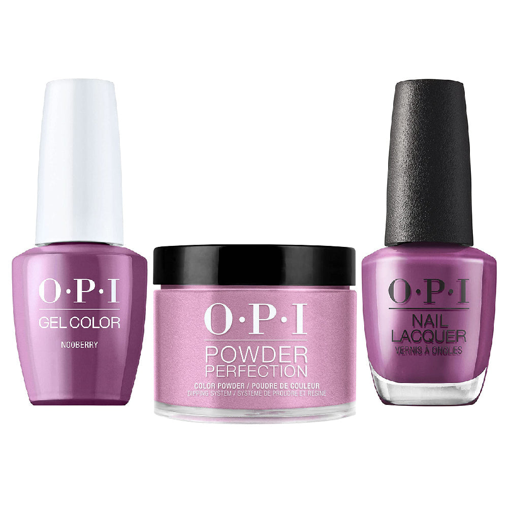 OPI 3 in 1 - D61 N00Berry - Dip, Gel & Lacquer Matching