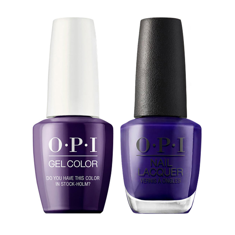 OPI Gel Nail Polish Duo - N47 Do You Have this Color in Stock-holm? - Purple Colors