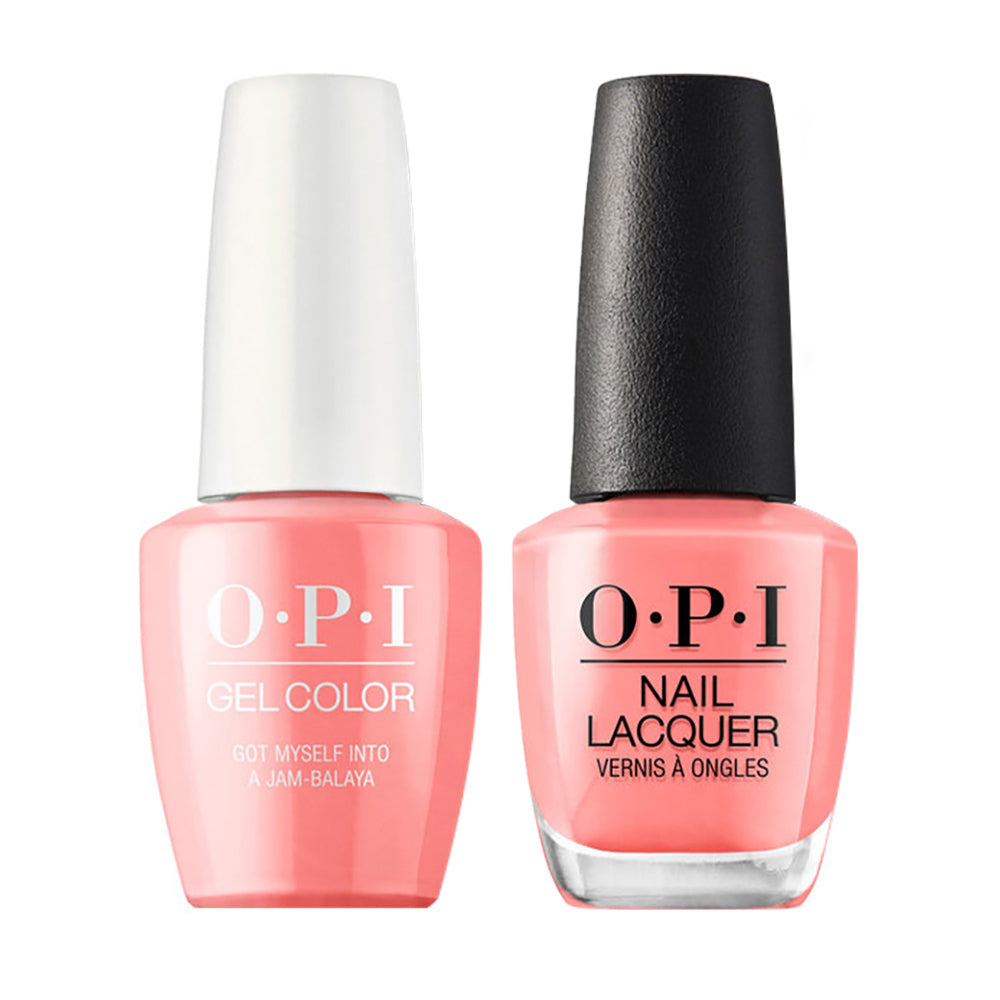 OPI Gel Nail Polish Duo - N57 Got Myself into a Jam-balaya - Coral Colors