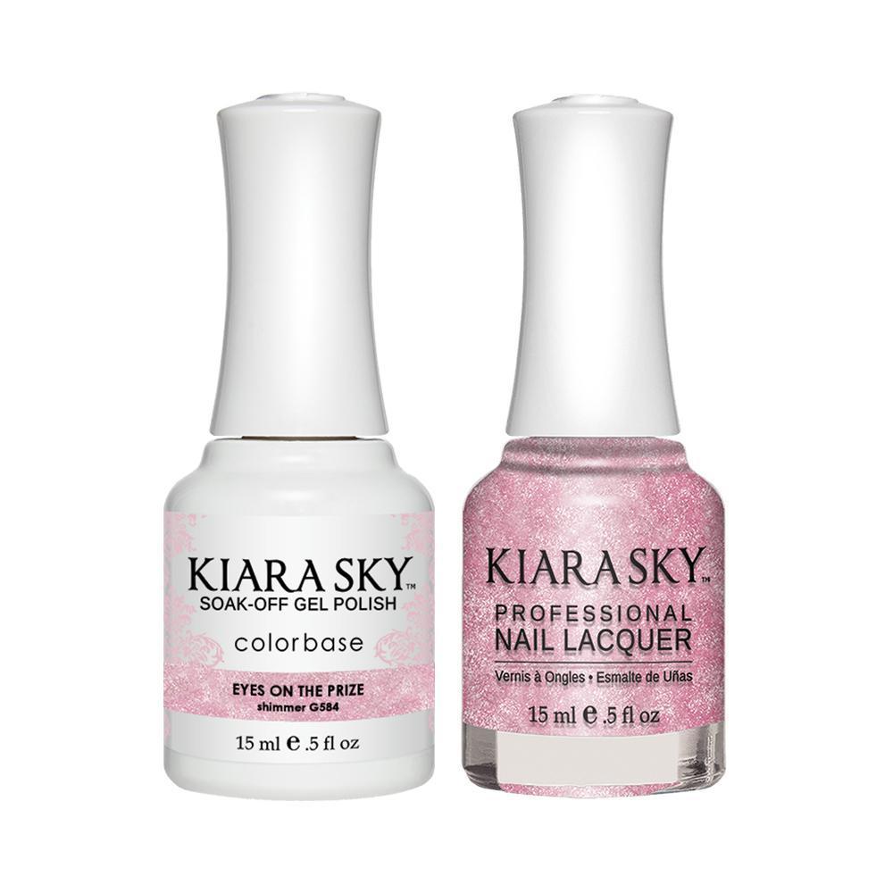 Kiara Sky 584 Eyes On The Prize - Gel Polish & Lacquer Combo