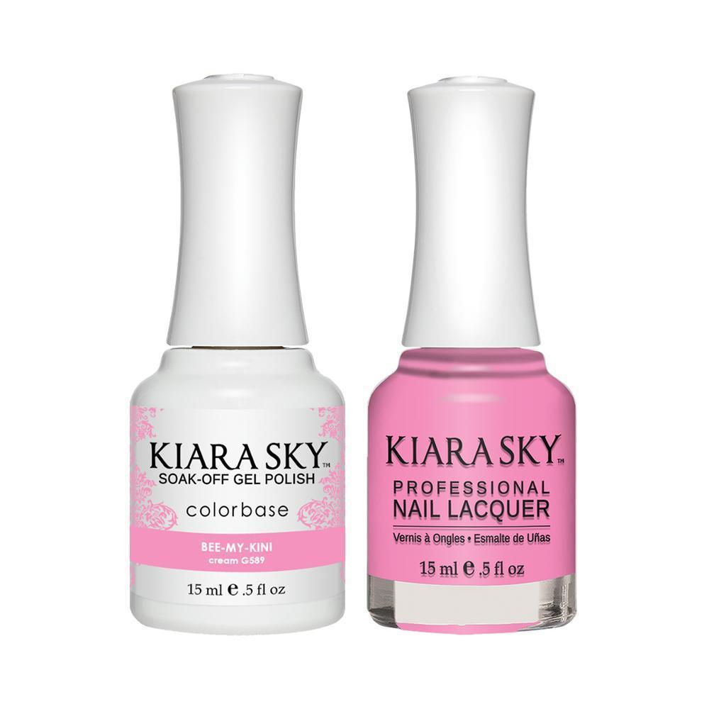 Kiara Sky 589 Bee-my-kini - Gel Polish & Lacquer Combo