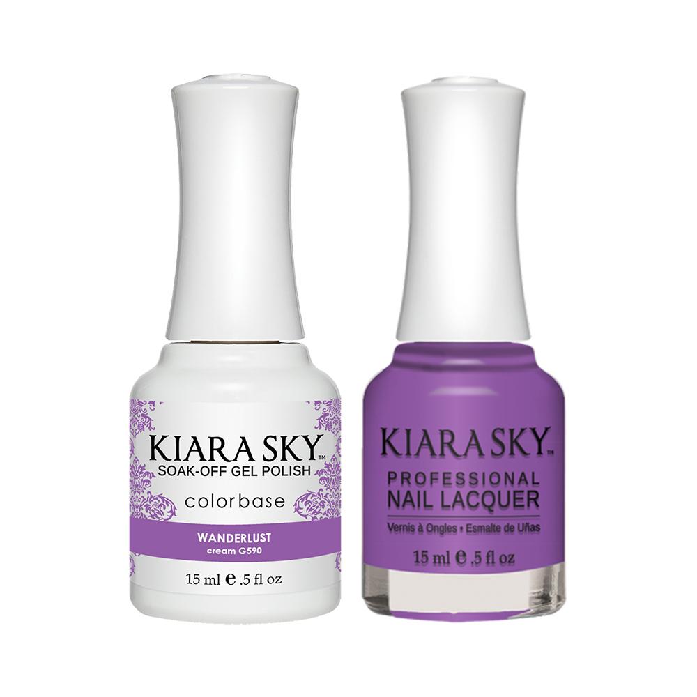 Kiara Sky 590 Wanderlust - Gel Polish & Lacquer Combo