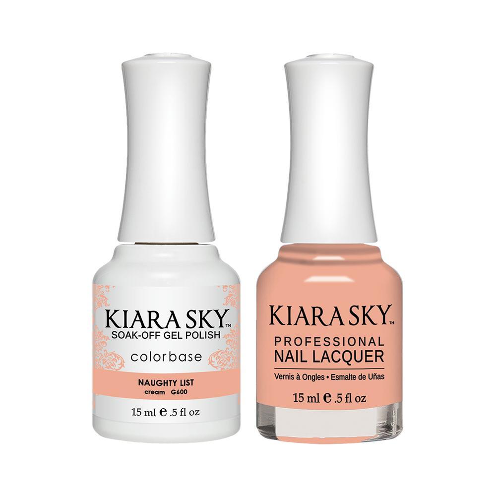 Kiara Sky 600 Naughty List - Gel Polish & Lacquer Combo