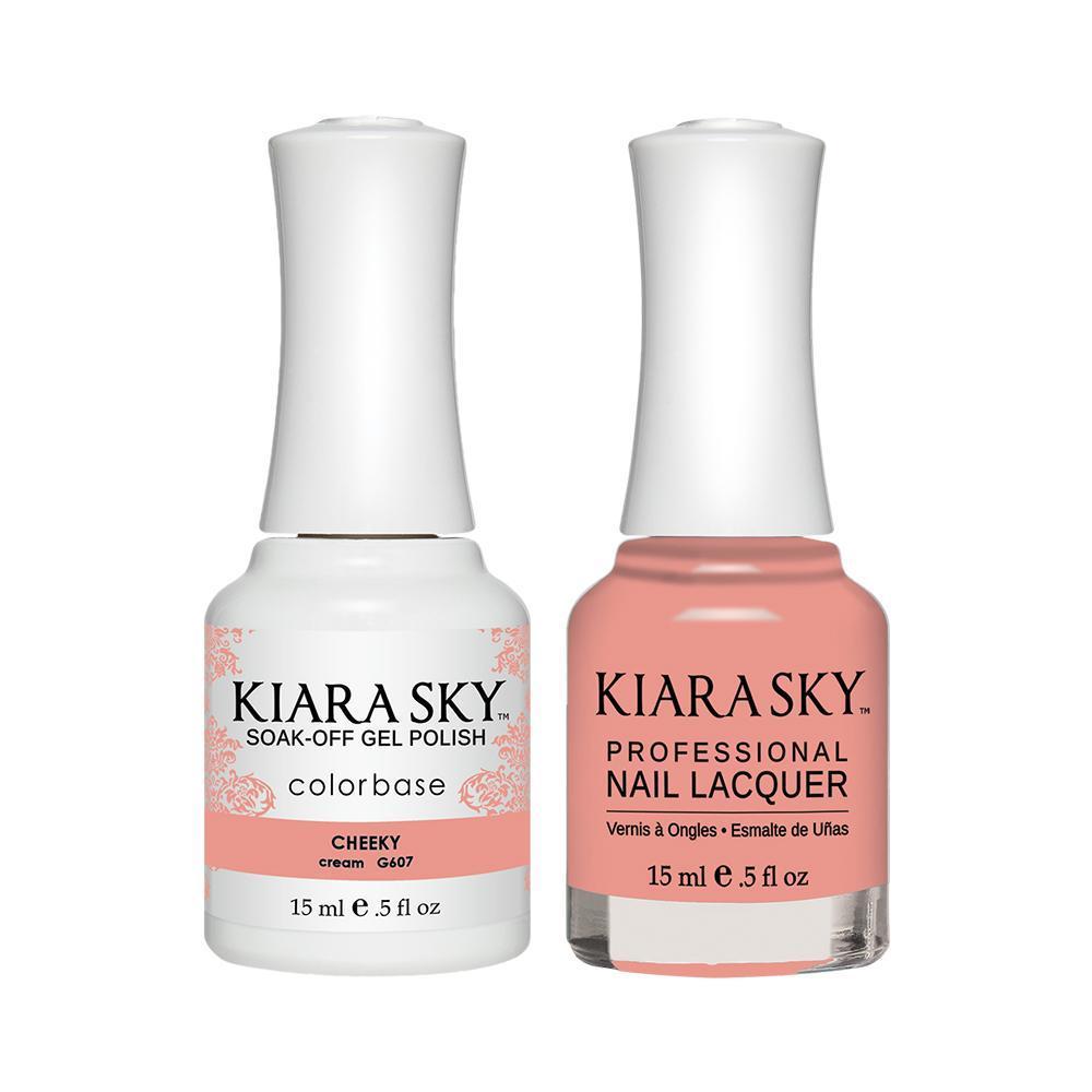 Kiara Sky 607 Cheeky - Gel Polish & Lacquer Combo