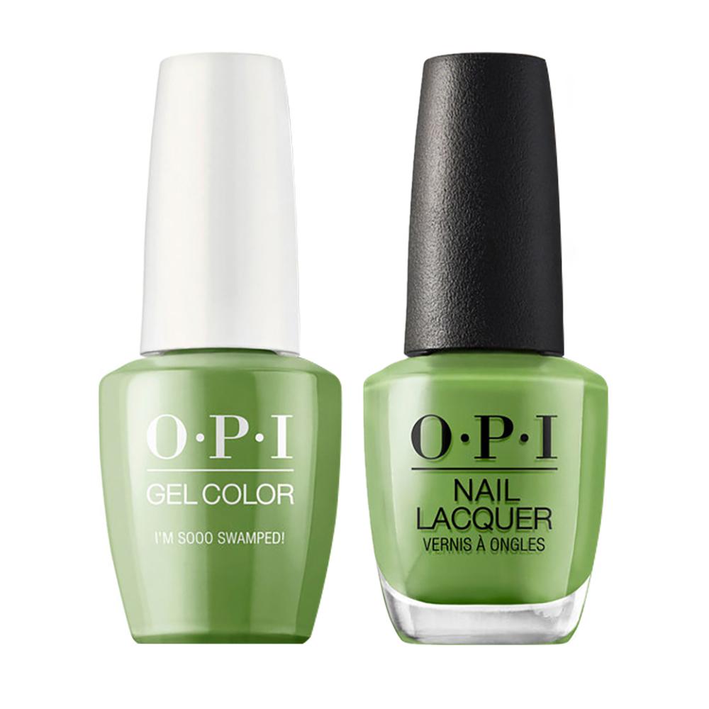 OPI Gel Nail Polish Duo - N60 I'm Sooo Swamped! - Green Colors