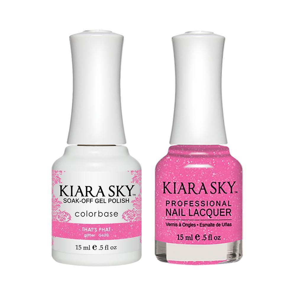  Kiara Sky Gel Nail Polish Duo - 620 Pink Colors - Thats Phat by Kiara Sky sold by DTK Nail Supply