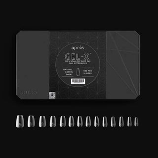 APRES - Gel-X™ Natural Coffin Short Box of Tips