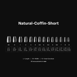 APRES - Gel-X™ Natural Coffin Short Box of Tips
