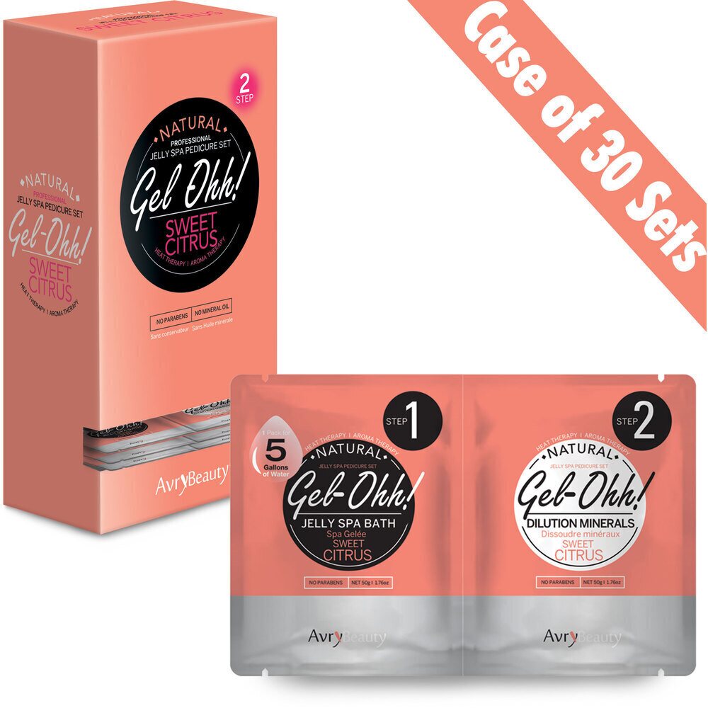 AVRY BEAUTY - CASE OF 30 - Gel-Ohh! Jelly Spa Bath - SWEET CITRUS