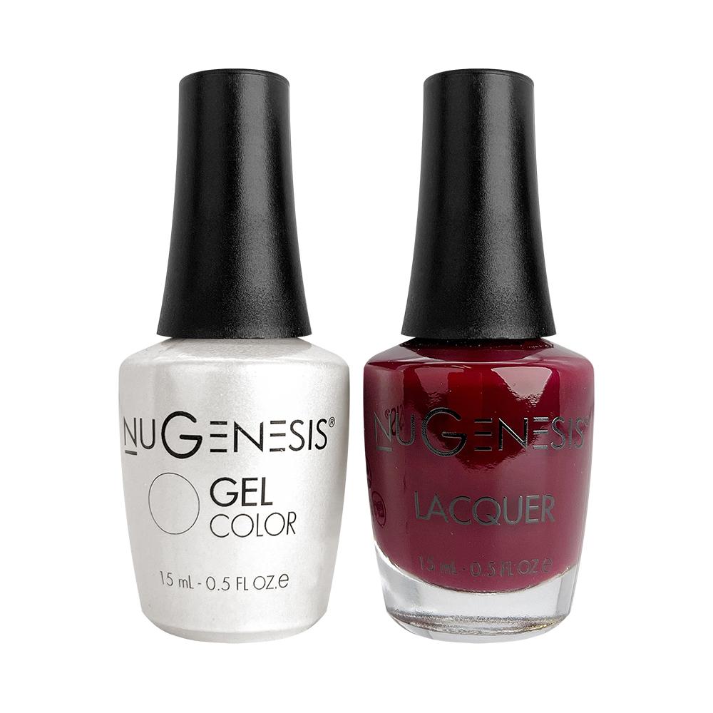 Nugenesis Gel Nail Polish Duo - 007 Red Colors - Red Red Wine