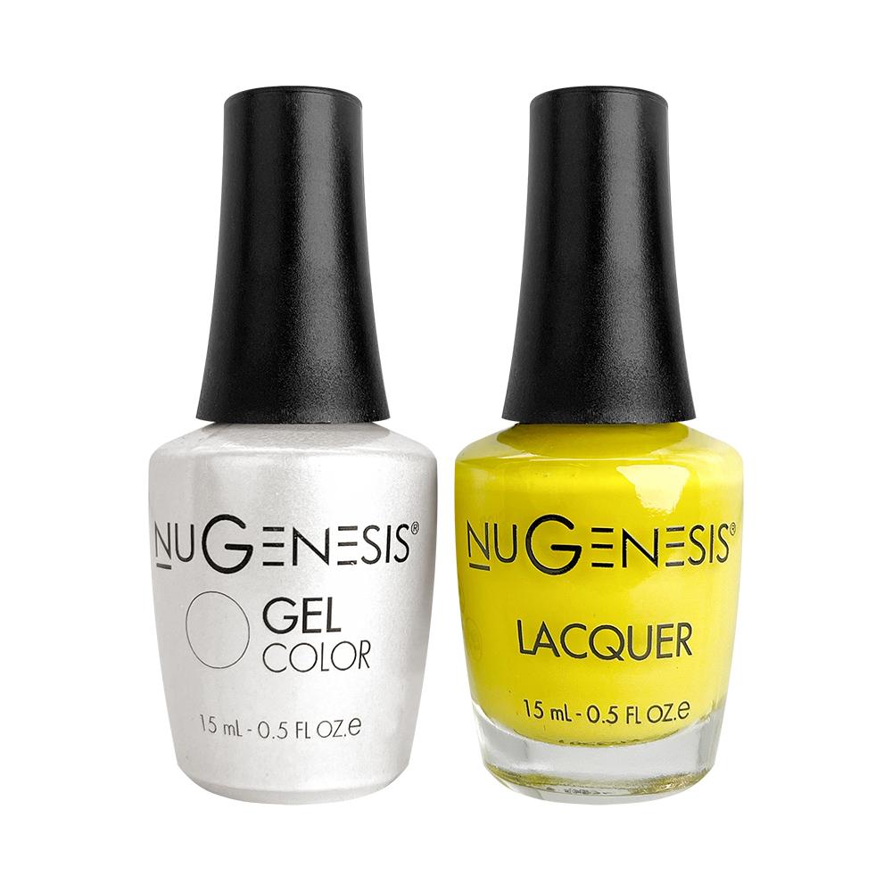 Nugenesis Gel Nail Polish Duo - 008 Yellow Colors - Queen Bee