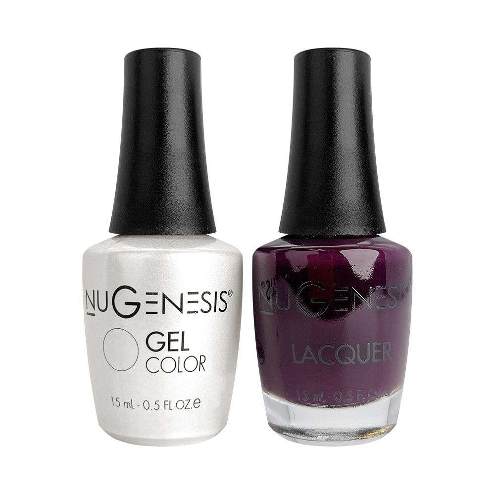 Nugenesis Gel Nail Polish Duo - 025 Red Colors - Purple Heart