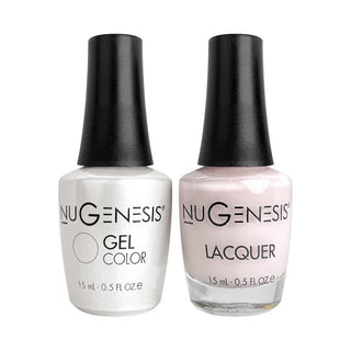 Nugenesis Gel Nail Polish Duo - 026 Pink, Neutral Colors - Baby's Breath