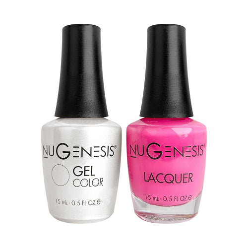 Nugenesis Gel Nail Polish Duo - 027 Pink Colors - Pink Flamingo