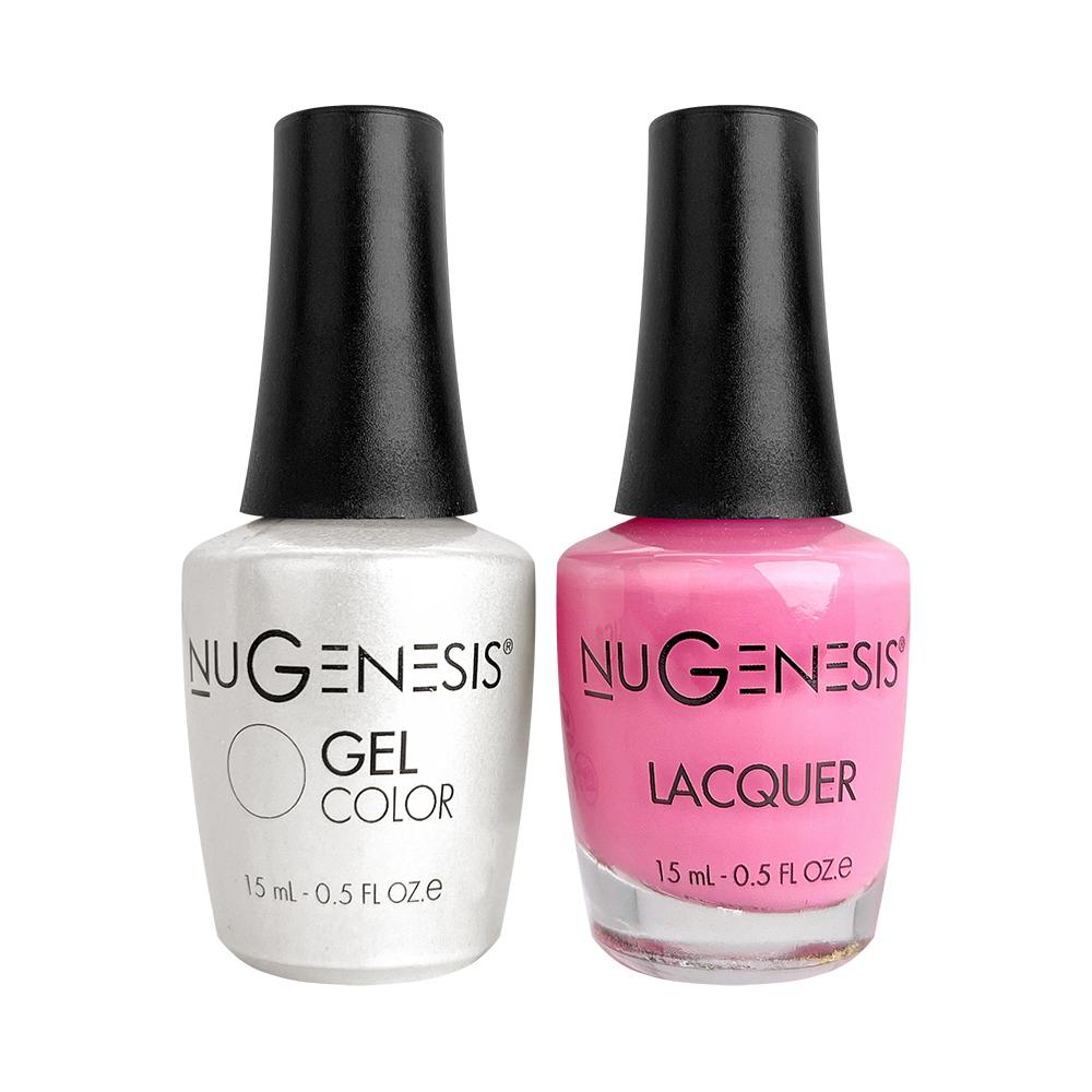 Nugenesis Gel Nail Polish Duo - 033 Pink Colors - Knockout Pink