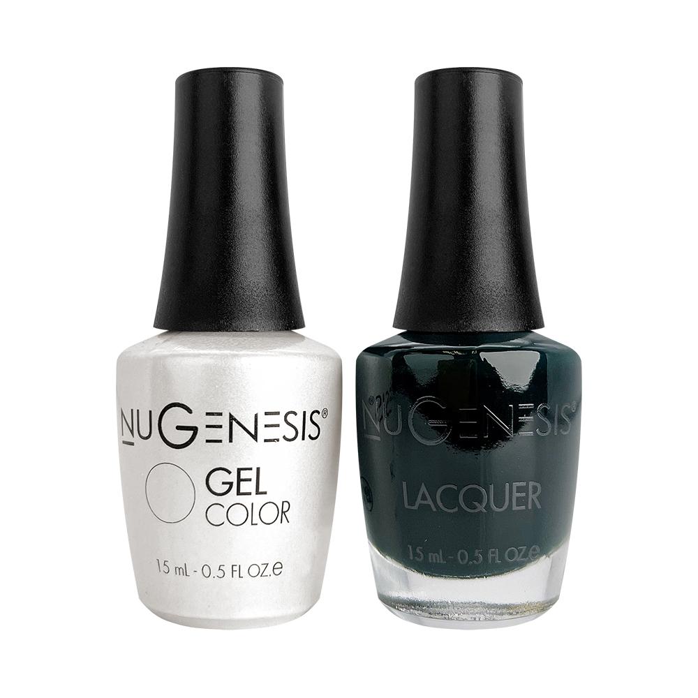 Nugenesis Gel Nail Polish Duo - 045 Green Colors - Four Leaf-nugenesis