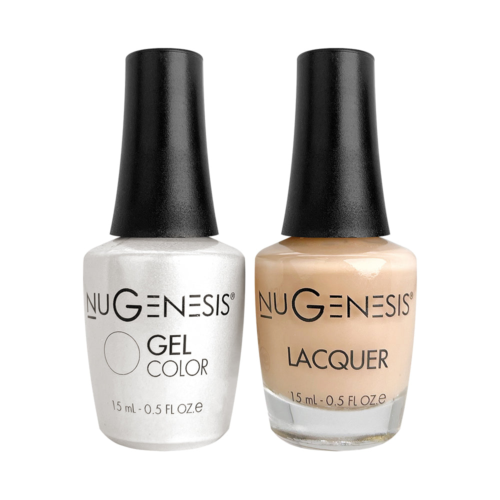 Nugenesis Gel Nail Polish Duo - 050 Coral Colors - Candy Floss