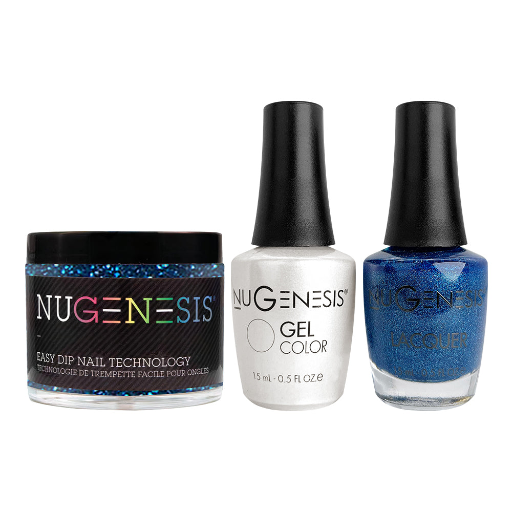 NU 3 in 1 - 011 Blue Suede Shoes - Dip, Gel & Lacquer Matching