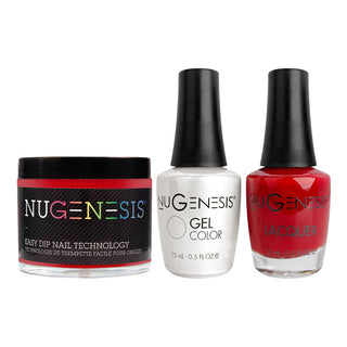 NU 3 in 1 - 013 Five Alarm Red - Dip, Gel & Lacquer Matching