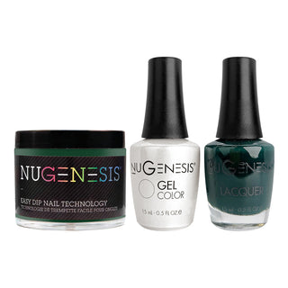 NU 3 in 1 - 015 British Green - Dip, Gel & Lacquer Matching