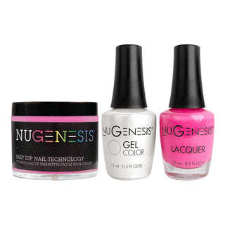 NU 3 in 1 - 027 Pink Flamingo - Dip, Gel & Lacquer Matching