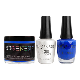 NU 3 in 1 - 030 Rookie Blue - Dip, Gel & Lacquer Matching