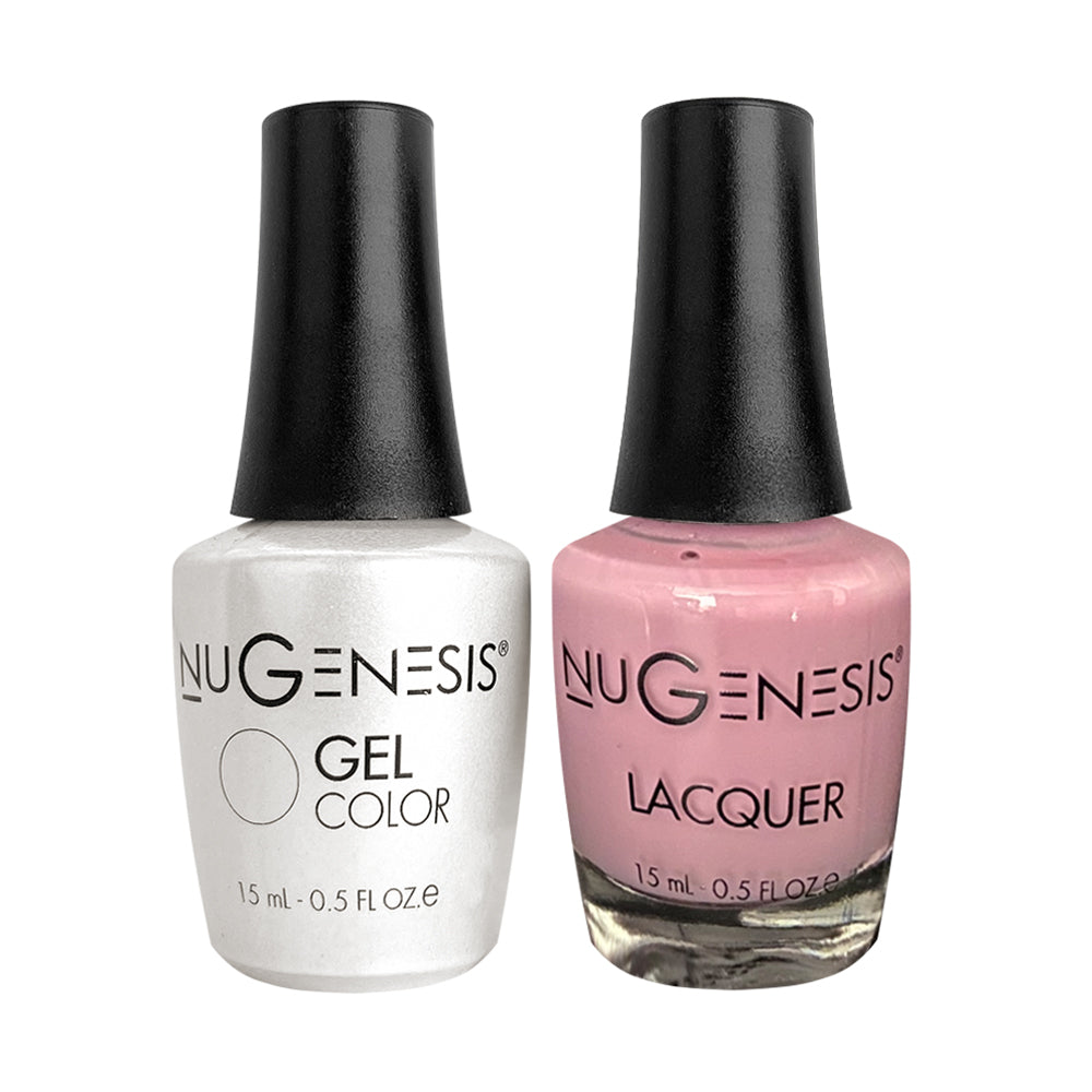Nugenesis Gel Nail Polish Duo - 053 Pink, Neutral Colors - My Fair Lady