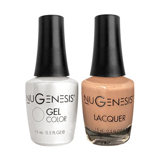 Nugenesis Gel Nail Polish Duo - 062 Beige, Neutral Colors - Desert Palm