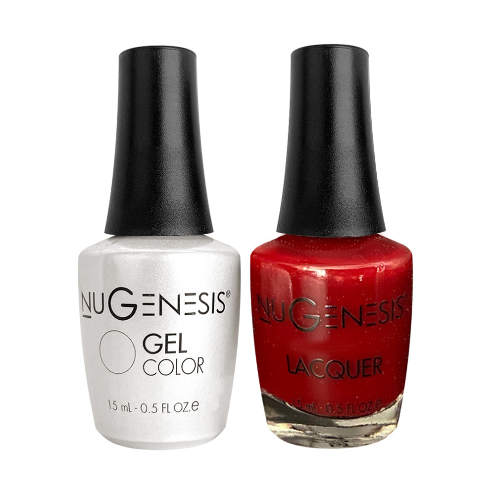 Nugenesis Gel Nail Polish Duo - 066 Red Colors - Little Red Corvette