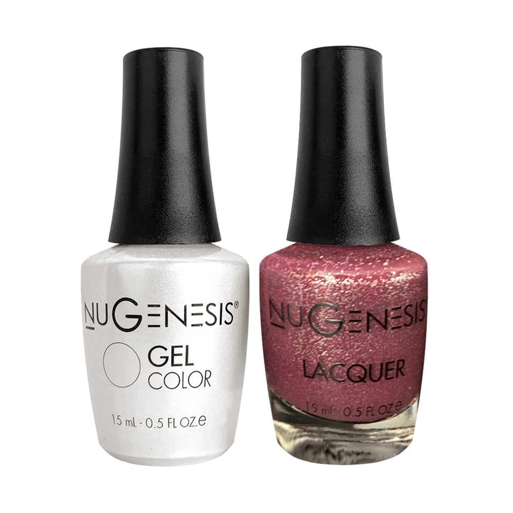 Nugenesis Gel Nail Polish Duo - 069 Purple Glitter Colors - Purple Haze