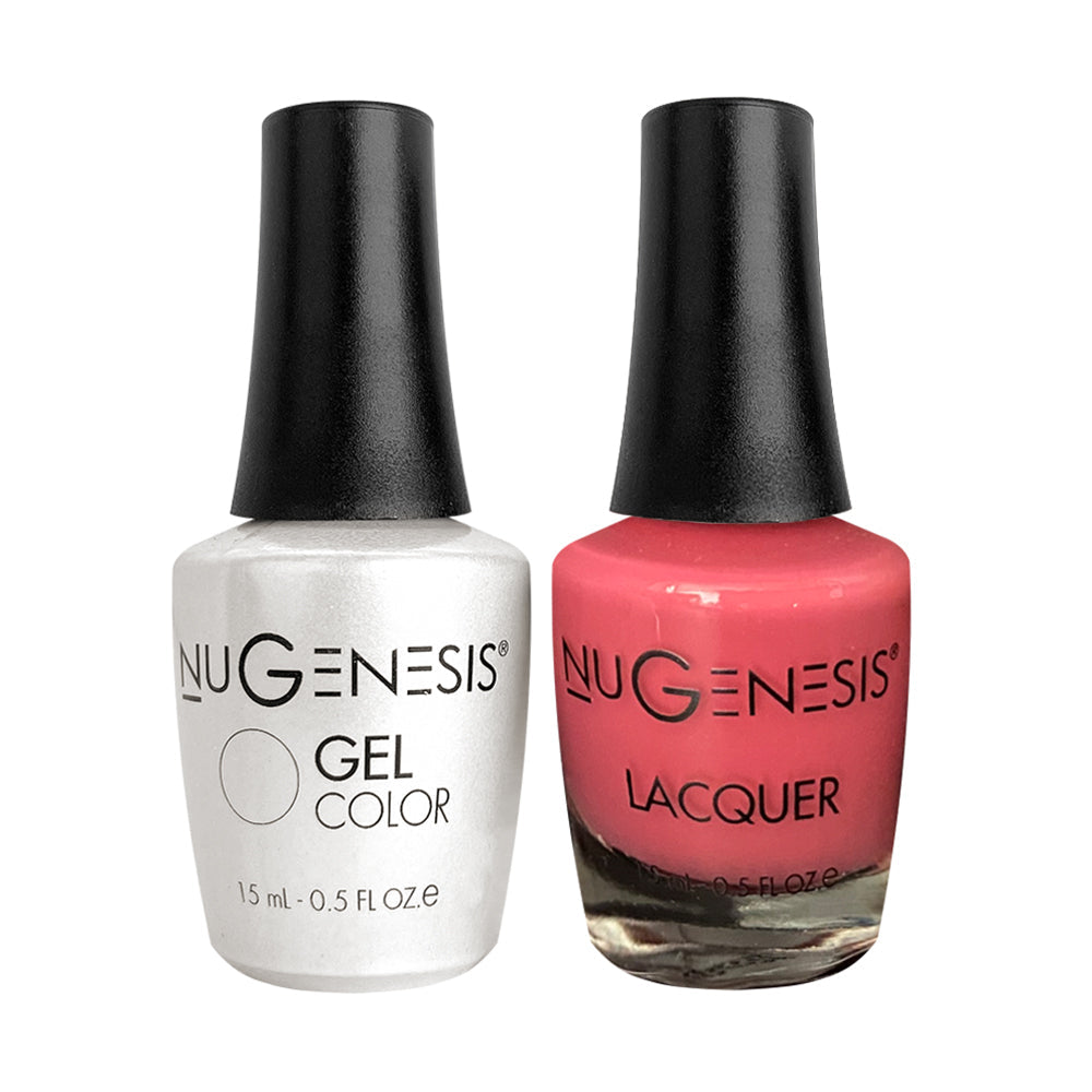 Nugenesis Gel Nail Polish Duo - 070 Pink Colors - Raspberry Beret