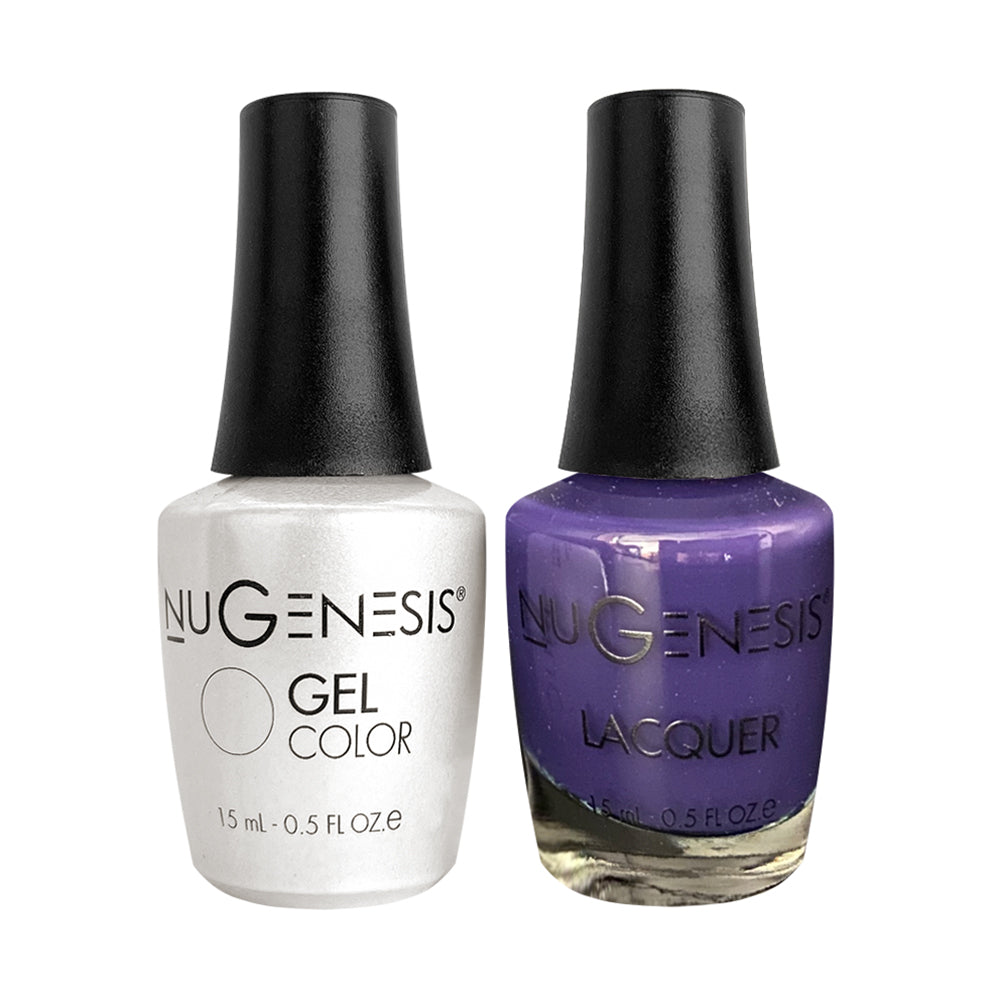Nugenesis Gel Nail Polish Duo - 072 Purple, Blue Colors - Mauve-llous