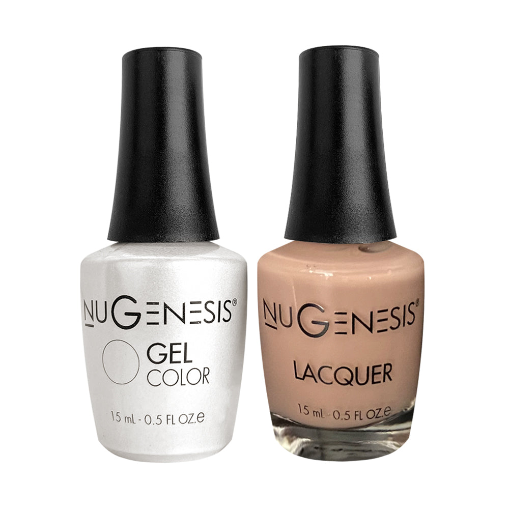 Nugenesis Gel Nail Polish Duo - 092 Beige, Neutral Colors - Toasted Marshmallow