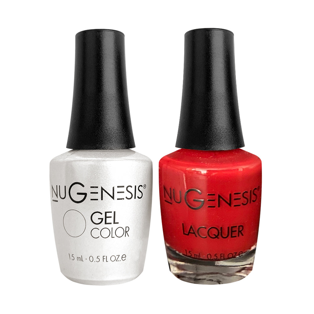 Nugenesis Gel Nail Polish Duo - 093 Red Colors - Ruby Red