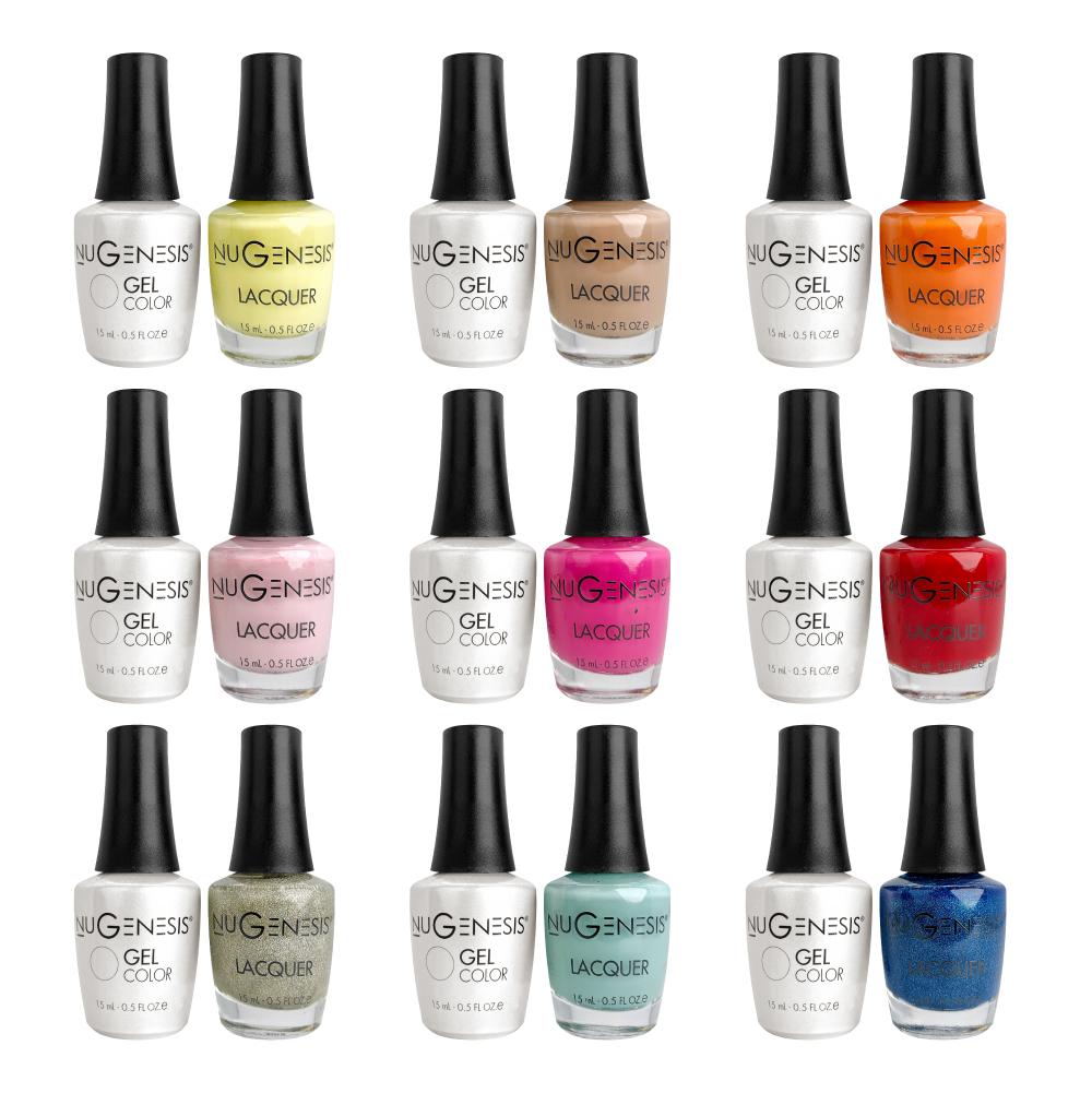 Set of 50 Nugenesis Gel & Lacquer Combos: NU01-NU50