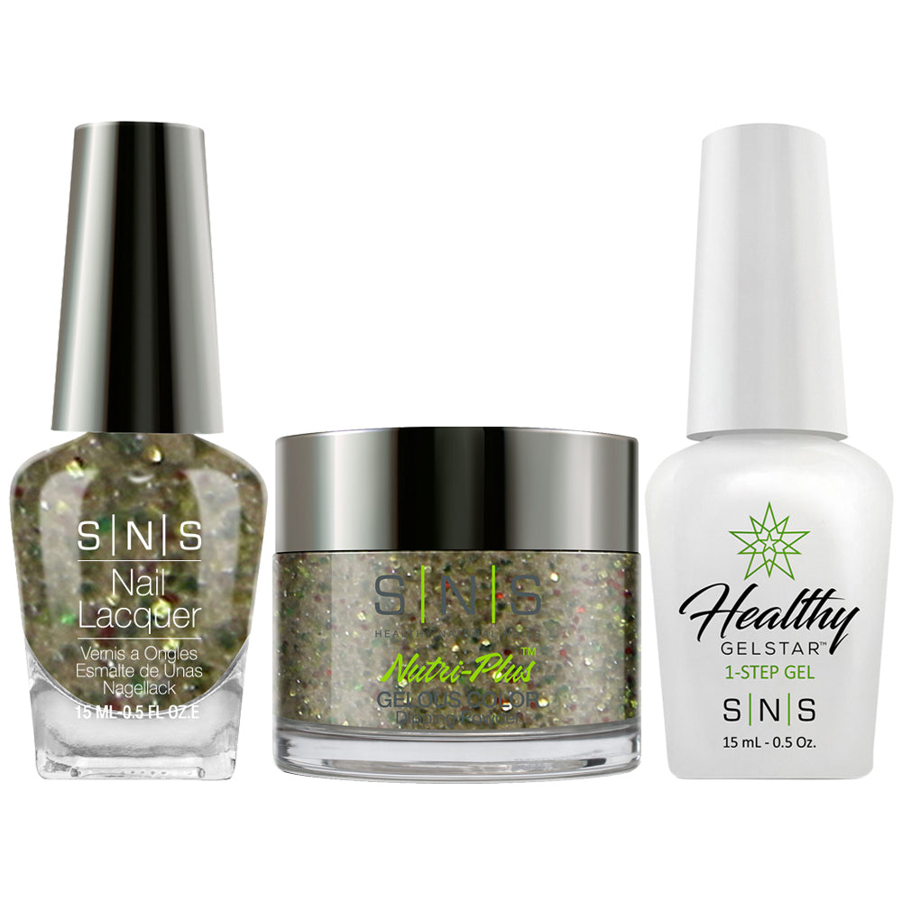 SNS 3 in 1 - NV34 Agro-Chic - Dip (1oz), Gel & Lacquer Matching