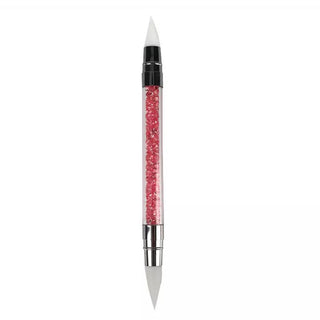 Nail Art Tools Nail Dotting Tools Nail Brush 2 Ways Nail Arrt Silicone Sculpture Pen for Embossing Carving 1